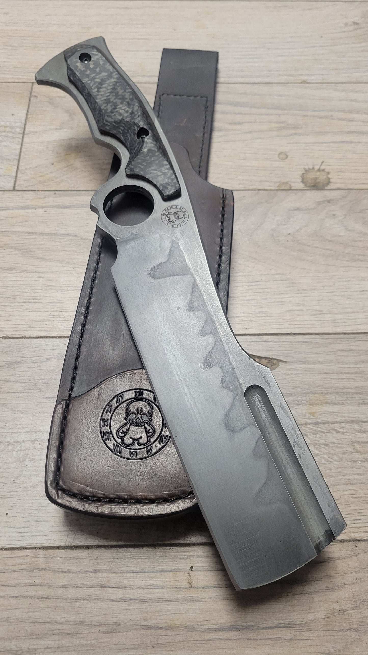 Ringed Multi grip Cleaver