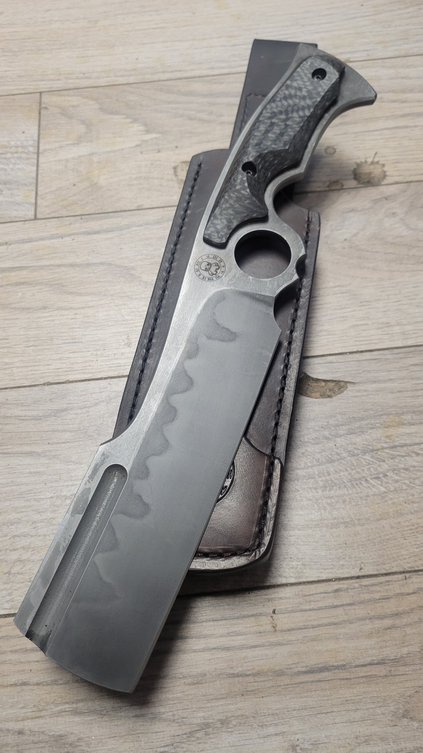 Ringed Multi grip Cleaver